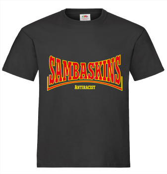 "SAMBASKINS" T-Shirt unisex schwarz